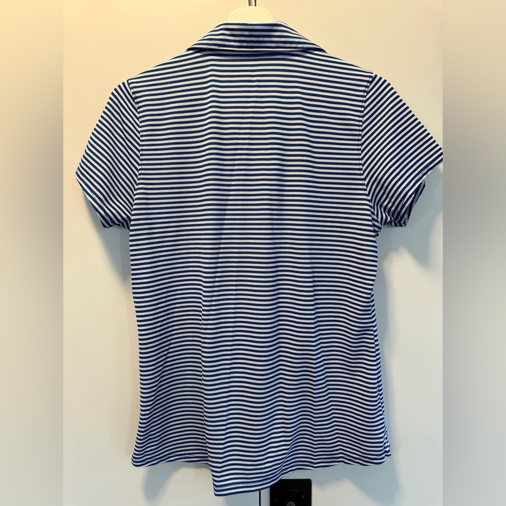 Vineyard Vines Blue and White Striped Button-Down Polo - Picture 3 of 3